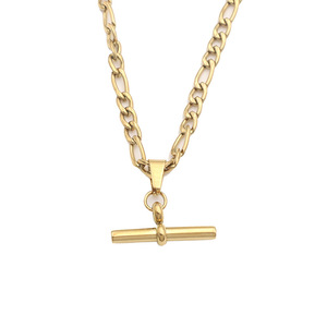 Women's Stainless Steel T-Shaped Pendant Necklace Geometric Chain Jewelry Gift Fashion Necklaces - Product Image 5