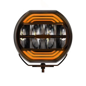 Đèn làm việc mới PL-B9 Premium 9 <span class=keywords><strong>inch</strong></span> 160W Đèn lái xe <span class=keywords><strong>LED</strong></span> trắng & vàng hổ phách 10W DRL - Product Image 1