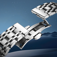 Mark Fairwhale Automatikuhr Luxus-Chronograph mit Mondphase und Kalender Wasserdichte Mechanische Herrenuhr FW-6018