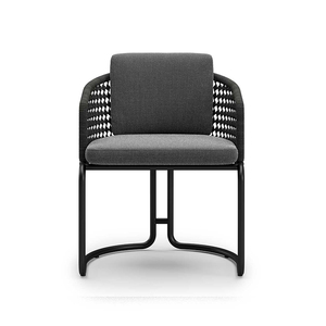 <span class=keywords><strong>Ensemble</strong></span> <span class=keywords><strong>de</strong></span> <span class=keywords><strong>table</strong></span> et chaises <span class=keywords><strong>de</strong></span> <span class=keywords><strong>jardin</strong></span> en aluminium et corde pour l'extérieur - Product Image 4