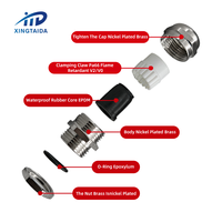 Presse-étoupe en laiton IP68, filetage M, à inserts multiples, presse-étoupe métallique M12 étanche