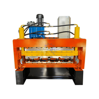 Máquina de Fabricación de Láminas y Paneles de Techo Corrugado de Acero de Color IBR PLC con Control Automático, Motor con Rodamientos y Caja de Cambios (380V)