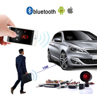 Kit de démarrage à distance intelligent avec pager LCD, entrée sans clé, application mobile intelligente Careasy, alarme de voiture vocale, antidémarrage 12V