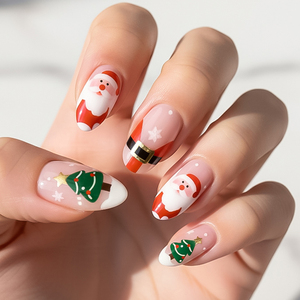 Autocollants pour ongles en gel 3D de Noël sans cuisson, sans UV, pour la décoration de Noël - Product Image 3