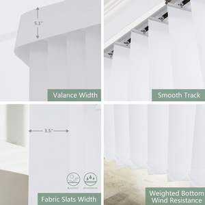 ستارة رأسية آلية ، ظلال باب منزلق ذكية ، ستائر للانزلاق ، مناسبة للانزلاق لباب الفناء المنزلق بحجم مخصص - Product Image 5