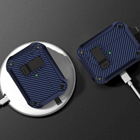 Coque en carbone pour Airpods 4, étui de protection en TPU PC, valise de luxe, étui de protection de designer pour Apple Airpods 4
