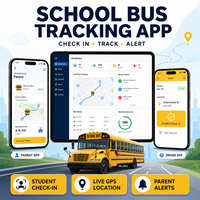 Développement d'une application de suivi des bus scolaires pour iOS et Android avec suivi en direct des bus et enregistrement des élèves