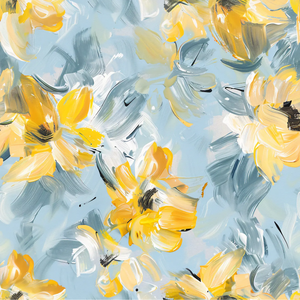 Custom Blue <strong>Background</strong>&amp; Floral Printed Fabric 100% Polyester Satin Fabric for Garment - Product Image 3