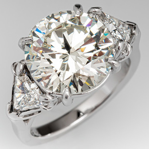 Round Pave <b>Crystal</b> <b>Ring</b> for Women Silver Tone Minimalist Daily Wear Fashion Accessories - Product Image 4