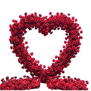 Arco de Flores de Seda Artificial con Diseño Asimétrico, 1.8-2.4m, para Decoración de Fondo de Boda, Venta al Por Mayor - Product Image 1