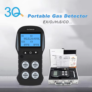3Q Portable 4 in 1 <strong>Gas</strong> <strong>Detector</strong> Toxin Harmful <strong>Gas</strong> Concentration Alarm for Combustible Oxygen Carbon Monoxide <strong>Hydrogen</strong> Sulfide - Product Image 1