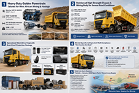 Nouveau Camion Benne Diesel SHACMAN H3000S Amélioré 6x4 380CV Boîte de Vitesses Weichai FAST Essieu 16T Pièces Détachées Complètes pour Usage Intensif