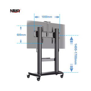 # รถเข็นทีวีมือถือปรับความสูงได้ BT-TVSH07สำหรับ55-100นิ้วขายดีสูงสุดขนาด1000*600มม. - Product Image 4