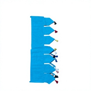 Voilage de porte en patchwork fait main, toran, rideau suspendu, bannière décorative brodée pour fenêtre, cadeau de printemps pour elle - Product Image 2