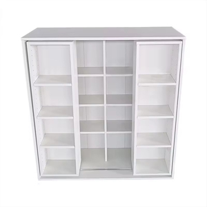 Estantería moderna de dos niveles, estantería de exhibición sencilla para dormitorio, sala de estar, gabinetes de almacenamiento de muebles para el hogar de estilo cómico - Product Image 5
