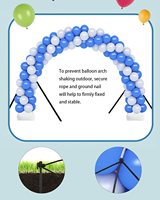 Kit de support d'arche de ballon avec base, cadre de guirlande de support d'arche de ballon réglable avec base d'eau pour la fête de mariage d'anniversaire