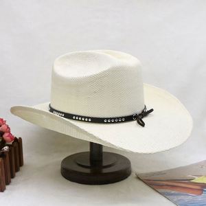 Sun Protection Sombreros Paper Beach <b>Hat</b> Wholesale Wide Brim Western Style <b>Straw</b> Cowboy <b>Hats</b> for Men Adult - Product Image 5
