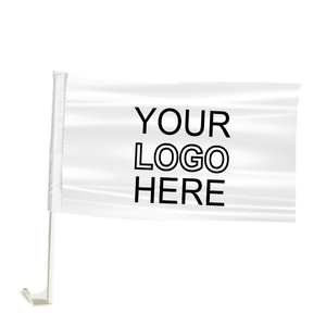 Nuevo personalizado al por mayor todos los países poliéster coche bandera con ventana Clip doble cara desfile al aire libre uso 12x18 - Product Image 2