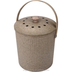 Thùng Rác Thân Thiện Với Môi Trường Bộ Lọc Than <span class=keywords><strong>Mini</strong></span> Bằng Sợi Tre Trang Chủ Máy Tính Để Bàn Thùng Phân Hữu Cơ Cho Nhà Bếp - Product Image 1