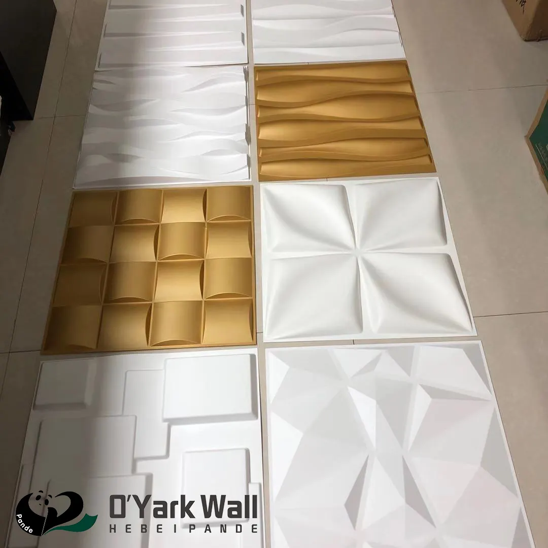 2023 duvar dekor fayans 3d iç plastik PVC WallPanel ev dekorasyon 3d duvar panelleri