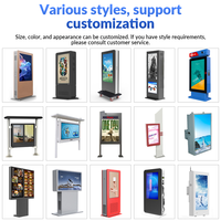 Pantalla LCD para Exteriores de 32/43 Pulgadas, 2500 Nits, con Soporte de Pie, IP65 Impermeable, Señalización Digital Tipo Tótem con Antireflejo