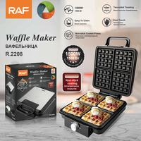 Nouveau style Sandwich Maker 1500W 4 tranches gaufrier électrique antiadhésif pour un usage domestique