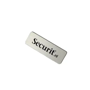 OEM Personalized Logo Brushed printing Aluminium Name plate Metal Anodized nameplate Metallic Name plaque sticker