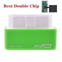 Prise verte de boîte de réglage de puce d'EcoOBD2 ECU et conducteur Eco OBD2 pour des économies de carburant des voitures 15% plus de puissance