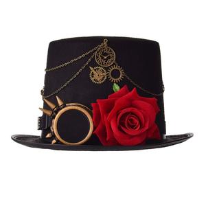<strong>Halloween</strong> Hat Steampunk Top Hat Classic Goggles Roses Vintage <strong>Accessories</strong> Set for <strong>Adult</strong> - Product Image 2