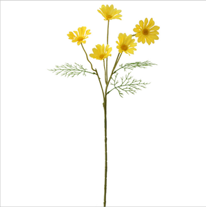 Camomilla artificiale fiori per la decorazione della casa 6 teste di seta finta <span class=keywords><strong>margherita</strong></span> con forchette per il Natale di Halloween di nuovo a scuola - Product Image 5