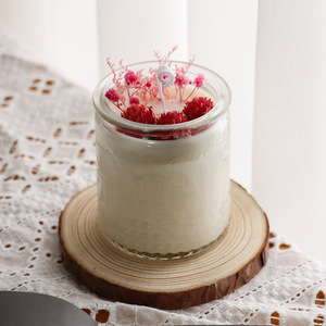 Wholesale High Quality Clear <b>Glass</b> Candle Jars Transparent Candle <b>Containers</b> Luxury Candle Holders - Product Image 1