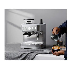 20バーエスプレッソコーヒーメーカーシルバーステンレス鋼ミルク泡立て器新デザイン半自動電気家庭用機械ホテル - Product Image 4