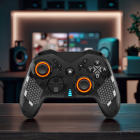 Manette sans fil à double vibration pour Nintendo Switch, joystick avec bouton arrière programmable pour Android/PC