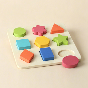 Puzzle Geometrico in Legno Montessori, Gioco di Abbinamento <span class=keywords><strong>Forme</strong></span>, Giocattolo Educativo per Bambini e Prescolare - Product Image 2