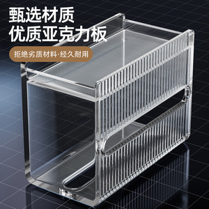 Toilet Paper <b>Holder</b> Waterproof No Drill Rectangular Transparent White Bathroom Tissue Box Creative Design - Product Image 5