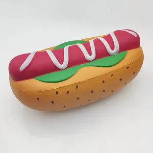 Manufacture Cake Bakery Hamburger Sculptures High Quality Slow Rising PU Foam Toy Squeeze Stress Relief Toy