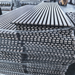 Pannello Acustico Decorativo in <span class=keywords><strong>Legno</strong></span> a Doghe, Pannello Acustico Professionale in Impiallacciatura di <span class=keywords><strong>Legno</strong></span> Lineare per <span class=keywords><strong>Rivestimento</strong></span> di Soffitti e Pareti di Ristoranti - Product Image 2