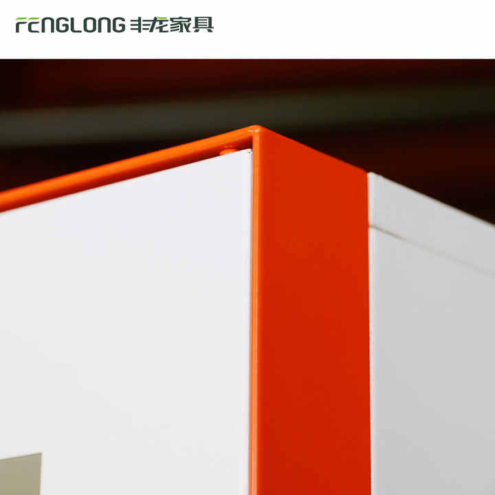 Modern Design Office Metal File Storage Cabinet 4 Door Knock-Down Structure for School Library Glass Swing Supermarket Hospital