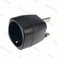 Adaptateur de prise EU vers UK 13A avec fusible, convertisseur Schuko Euro vers prise britannique 3 broches, prise de voyage pour prise britannique 250V, 1 sortie, homologation UKCA