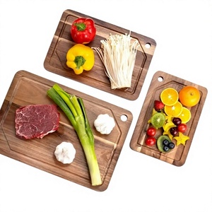 Tabla de Cortar Rectangular Sostenible de Madera de Acacia BS INTERNATIONAL BS-0021, 2.0 cm de Grosor, Apta para Lavavajillas, Mango para Cuchillo Hecho en Uttar - Product Image 4