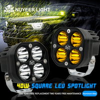 40W 4x4 Offroad LED Work Light Bars Waterproof Laser Fog Pods for Car Truck Tractor Motorcycle & Vehicle 3 Inch 12V Headlight
