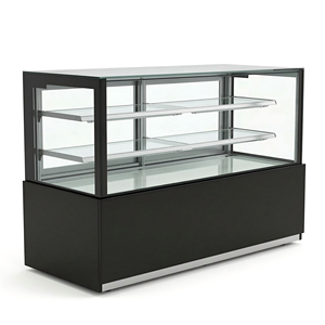 Vitrine réfrigérée commerciale en verre courbé blanc pour sandwichs, charcuterie et salades, avec refroidissement par ventilateur, pour comptoir - Product Image 6
