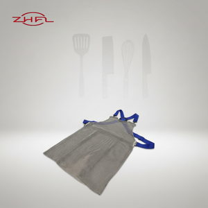 Delantal sin mangas de acero inoxidable 304 316 - Ropa de trabajo de malla de eslabones ecológica, moderna y resistente a la oxidación para uso en bebidas/alimentos - Product Image 1