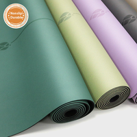 Tapete de Yoga YEWAYOGA de Caucho Natural y PU Antideslizante, Ecológico, Regalo de Navidad para Mujeres y Hombres, para Estudio de Yoga y Pilates