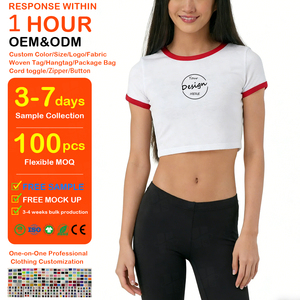 JL225D Personalización Y2k Baby Tee Mujeres <span class=keywords><strong>Brasil</strong></span> Crop Top Y2k Camisas Camisetas gráficas Mujeres Vintage Streetwear Camisetas - Product Image 1