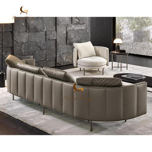 Sofá <span class=keywords><strong>Cama</strong></span> <span class=keywords><strong>Chaise</strong></span> <span class=keywords><strong>Longue</strong></span> Italiano de Calidad TORII, Mesa Multiusos Acolchada, Acero Inoxidable, Madera Maciza, Estilo Moderno para Sala de Estar - Product Image 6