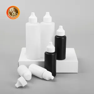 30Ml 50Ml 120Ml Aangepaste Plastic Fles Met Draai Dop Knijpfles Met Mondstuk