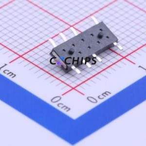 SS-1400S-L0 Slide Switch SMD Switch Double Pole Three Throw Rectangle Pin Header SMD Tab 10mm - Product Image 2