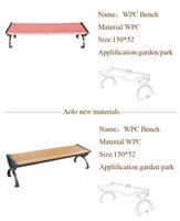 Jardin extérieur traditionnel WPC terrasse solide latte cadre banc barre bois plastique Composite latte pont extérieur banc barre terrasse