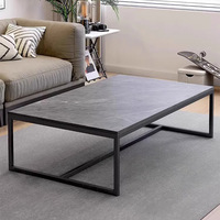 Table basse en fer forgé de style italien moderne avec plateau en verre pour la maison, le bureau et la balcon